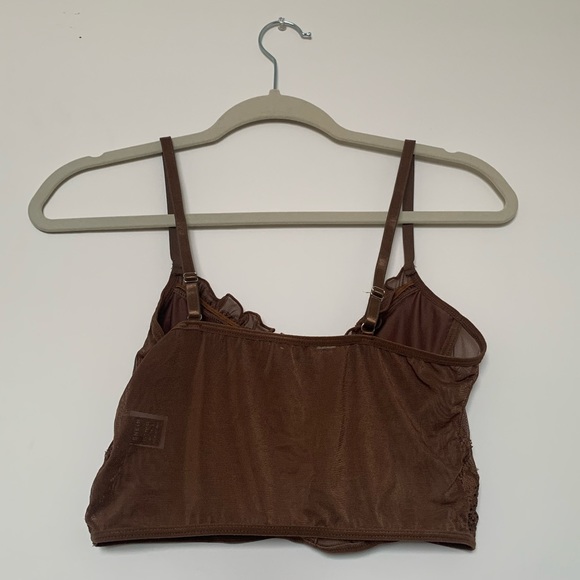 TWO FOR ONE BUNDLE- Black Selena Merch Tank top from Forever 21, Brown top Shein - Picture 5 of 10